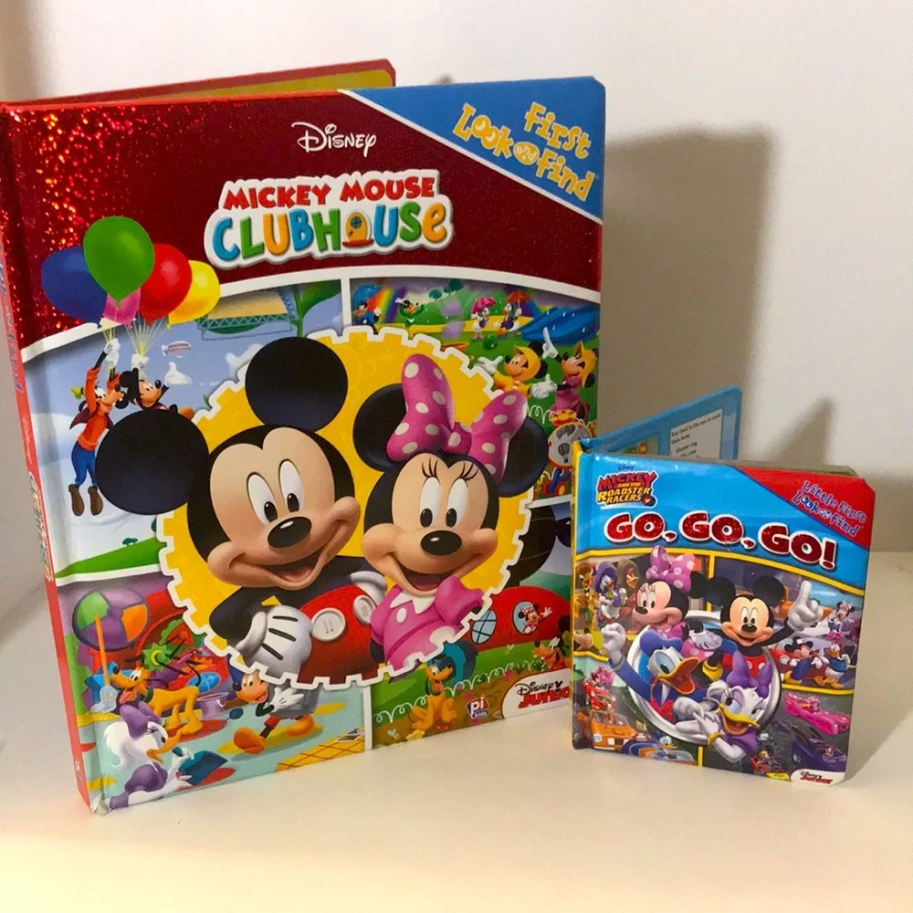 Disney Mickey book first look and find books(2) travel reading kids books